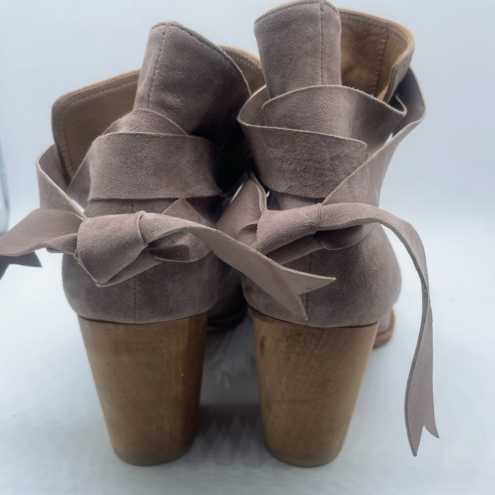 Huma Blanco Tatiana Leather Tie Booties - Picture 4 of 10